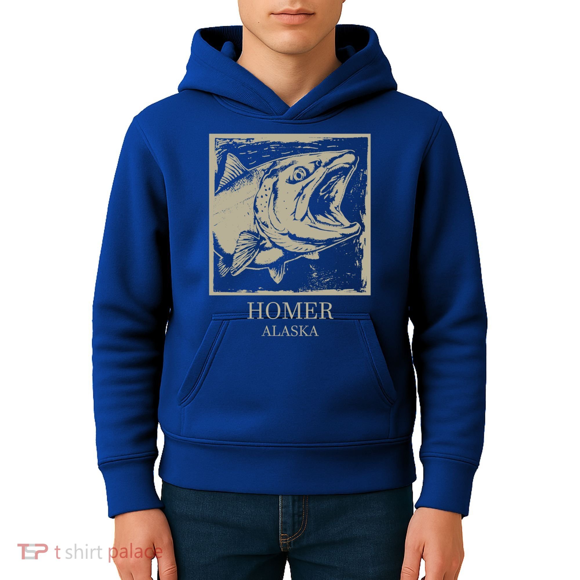 Fishing Town Souvenir Homer Alaska Cute Gift Kids Hoodie