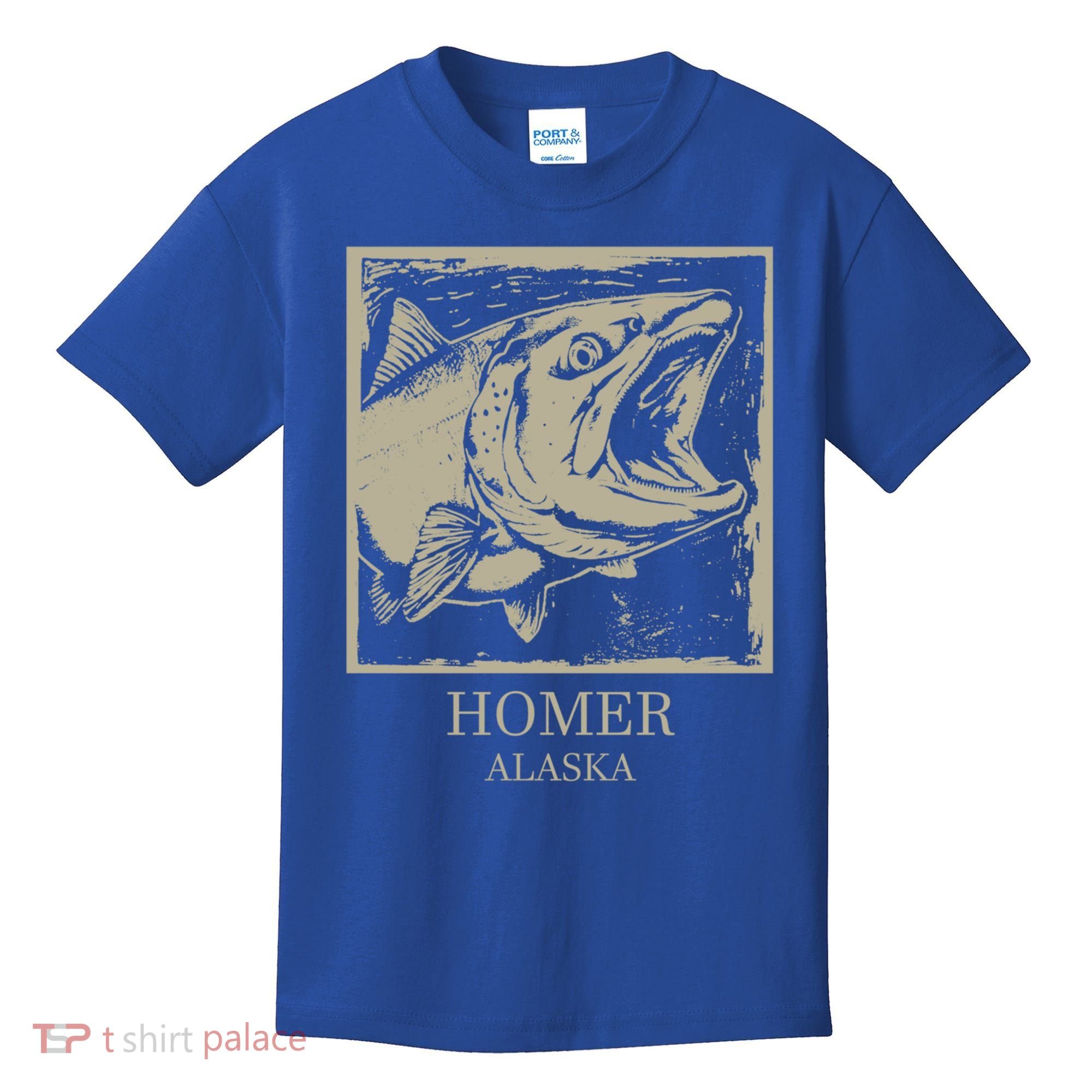 Fishing Town Souvenir Homer Alaska Cute Gift Kids T-Shirt
