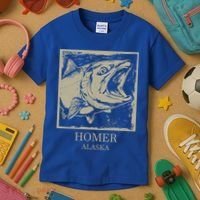 Fishing Town Souvenir Homer Alaska Cute Gift Kids T-Shirt thumb 3