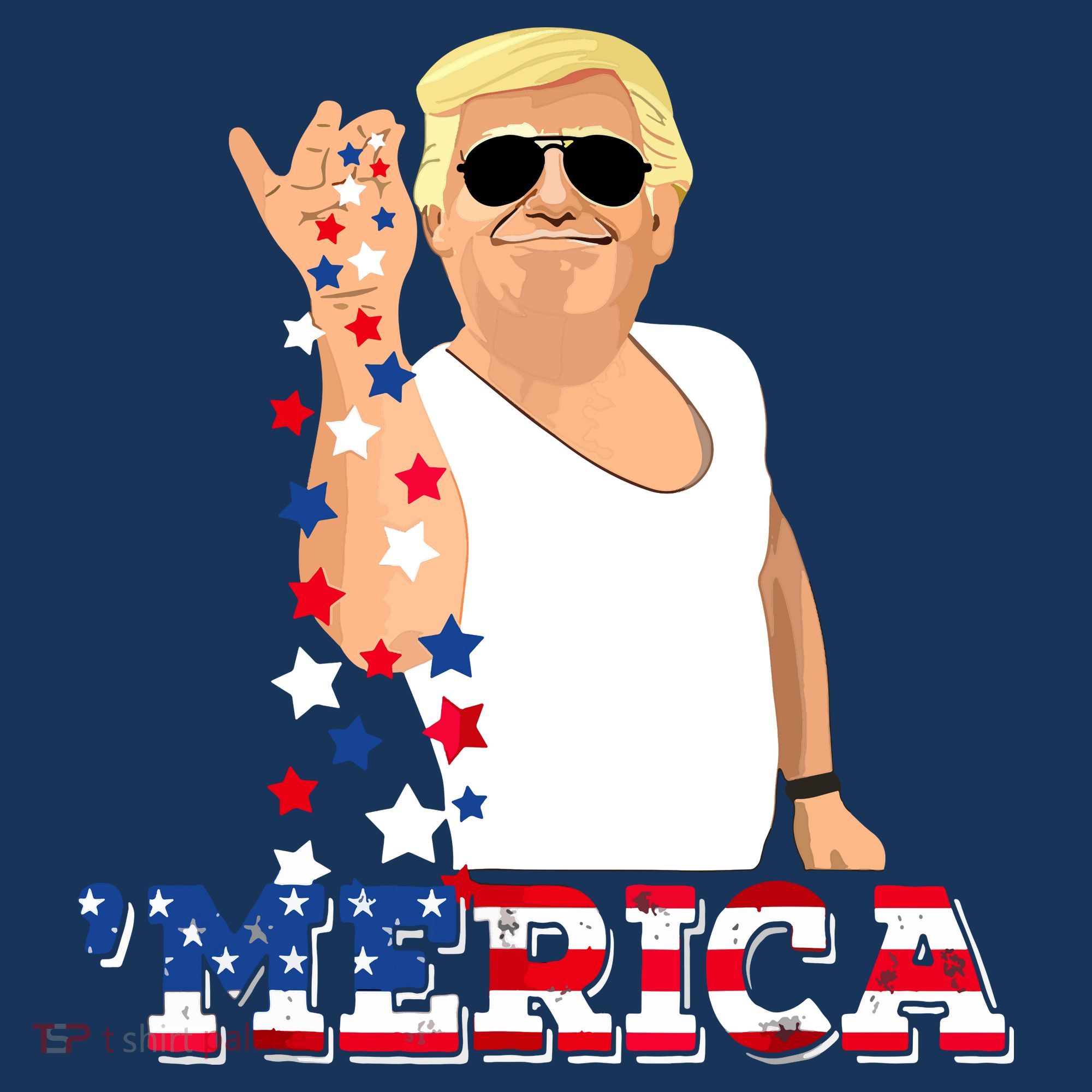 Funny Trump Salt Merica Freedom 4th Of July Women's Tank Top