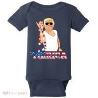 Funny Trump Salt Merica Freedom 4th Of July Baby Bodysuit thumb 0