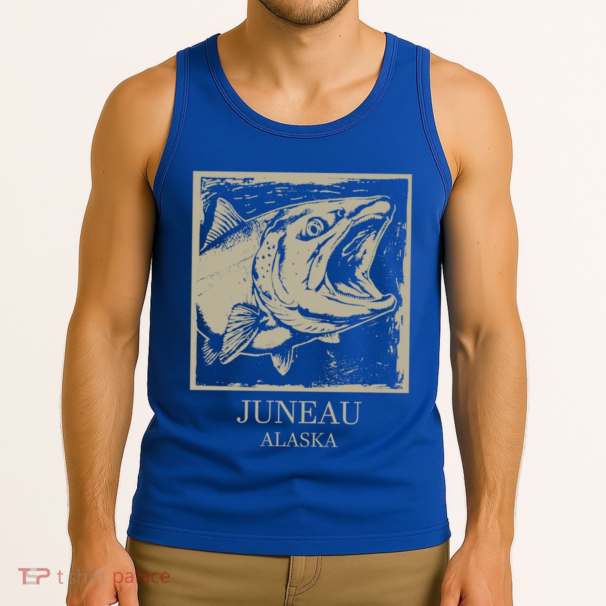Fishing Town Souvenir Juneau Alaska Gift Tank Top