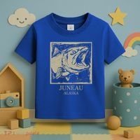 Fishing Town Souvenir Juneau Alaska Gift Toddler T-Shirt thumb 3