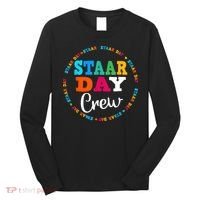 Funny Test STAAR Day Crew Mode On Teacher Testing Ideas Long Sleeve Shirt thumb 0