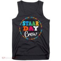 Funny Test STAAR Day Crew Mode On Teacher Testing Ideas Tank Top thumb 0