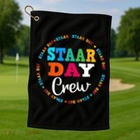 Funny Test STAAR Day Crew Mode On Teacher Testing Ideas Golf Towel thumb 1