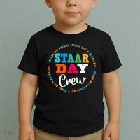 Funny Test STAAR Day Crew Mode On Teacher Testing Ideas Toddler T-Shirt thumb 2