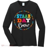 Funny Test STAAR Day Crew Mode On Teacher Testing Ideas Women's Long Sleeve Shirt thumb 0