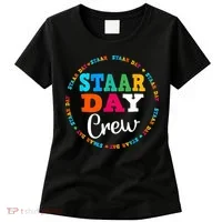 Funny Test STAAR Day Crew Mode On Teacher Testing Ideas Women's T-Shirt thumb 0