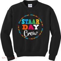 Funny Test STAAR Day Crew Mode On Teacher Testing Ideas Kids Sweatshirt thumb 0