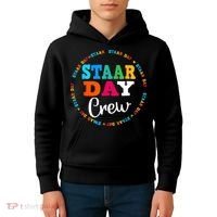 Funny Test STAAR Day Crew Mode On Teacher Testing Ideas Kids Hoodie thumb 4