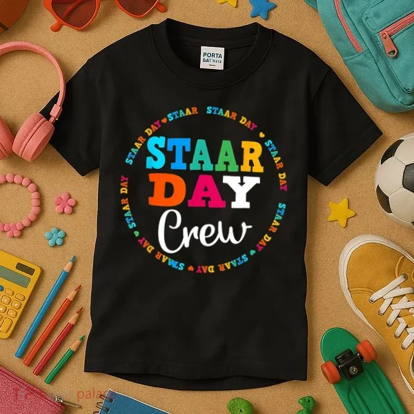 Funny Test STAAR Day Crew Mode On Teacher Testing Ideas Kids T-Shirt