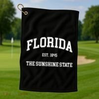 Florida The Sunshine State Golf Towel thumb 1