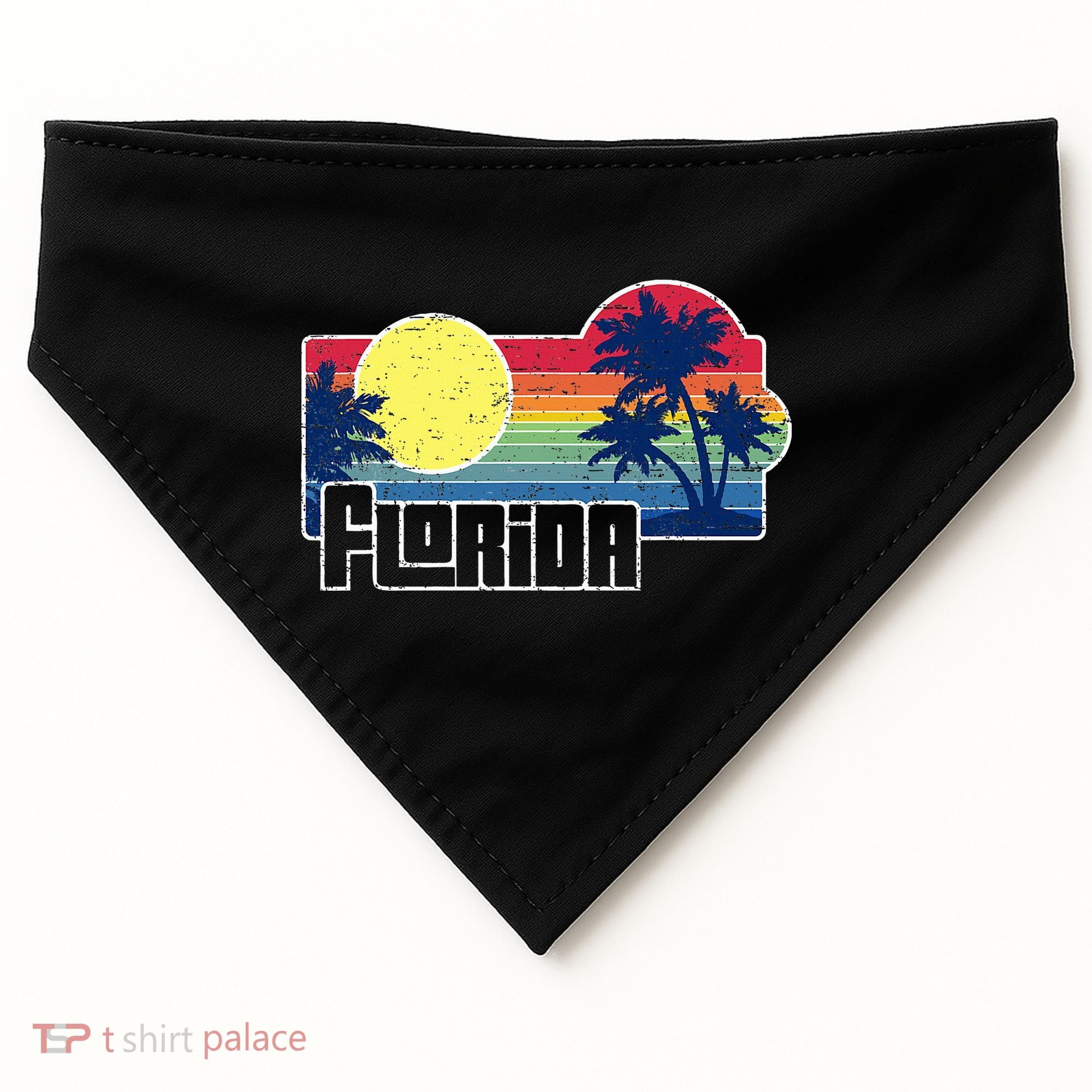 Florida The Sunshine State Florida Vacation USA-Made Doggie Bandana
