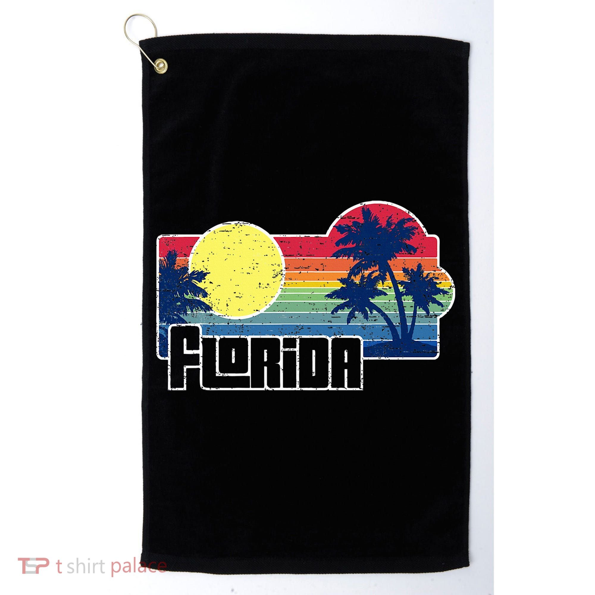 Florida The Sunshine State Florida Vacation Golf Towel