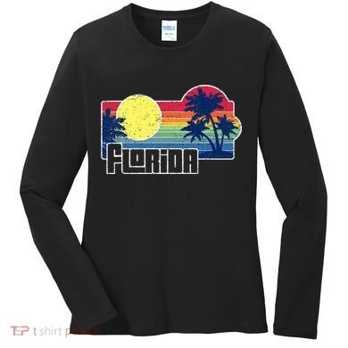 Florida The Sunshine State Florida Vacation Women's Long Sleeve Shirt