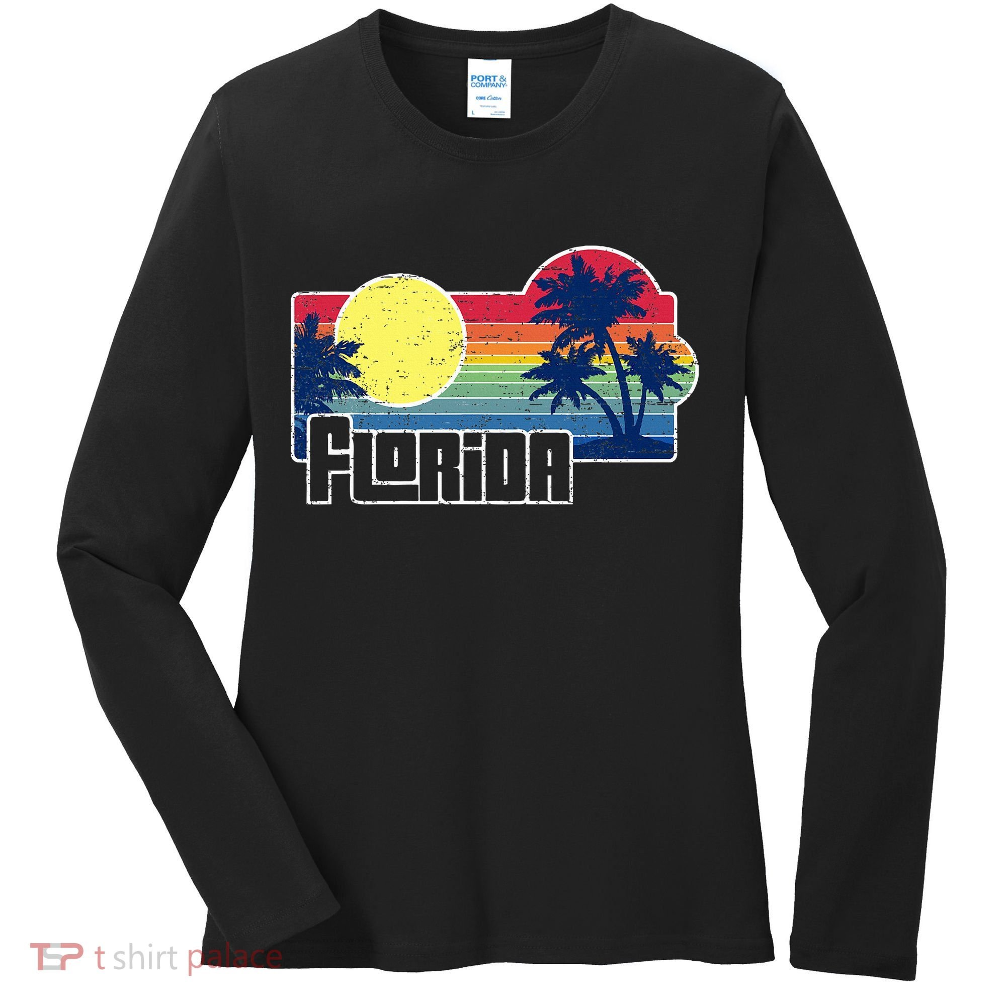 Florida The Sunshine State Florida Vacation Women's Long Sleeve Shirt