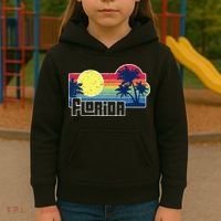Florida The Sunshine State Florida Vacation Kids Hoodie thumb 3