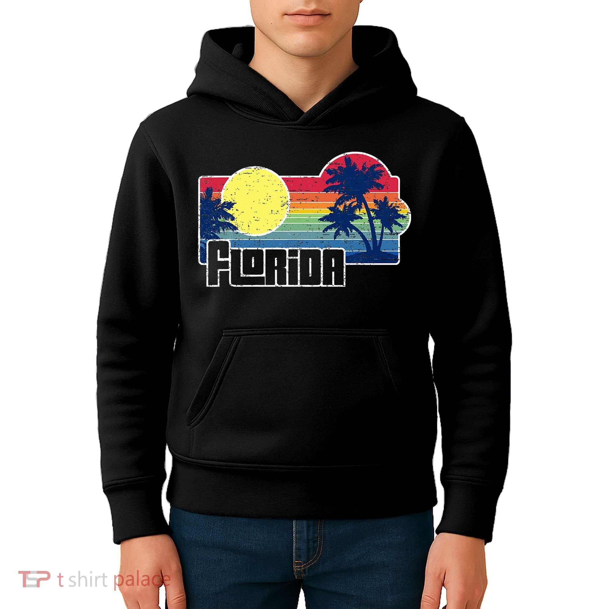 Florida The Sunshine State Florida Vacation Kids Hoodie