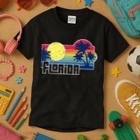 Florida The Sunshine State Florida Vacation Kids T-Shirt thumb 3