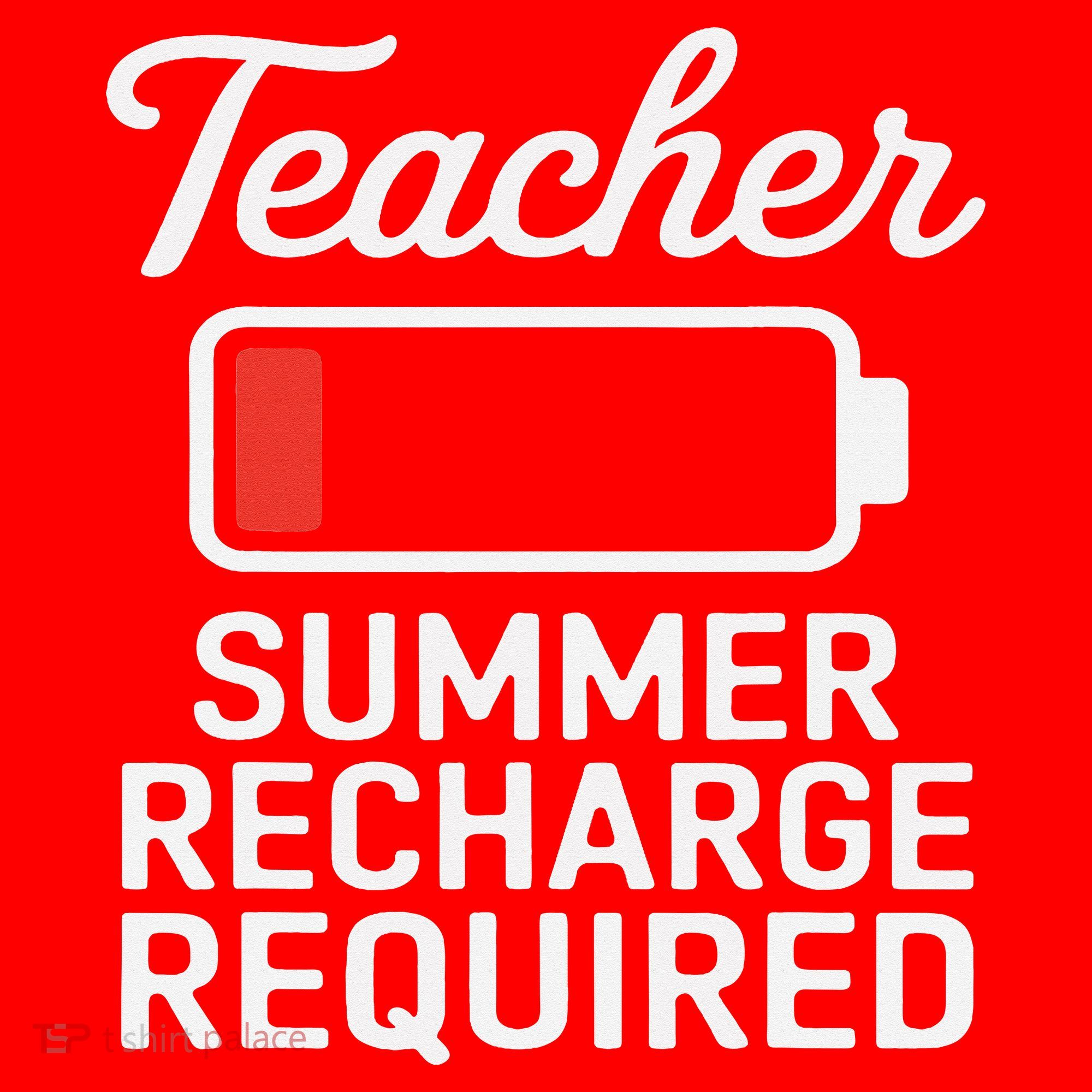 Funny Teacher Summer Recharge Required Low Battery Humor Santa Hat