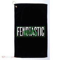Fendtastic Tractor Saying For Farmers And Farmers Golf Towel thumb 0
