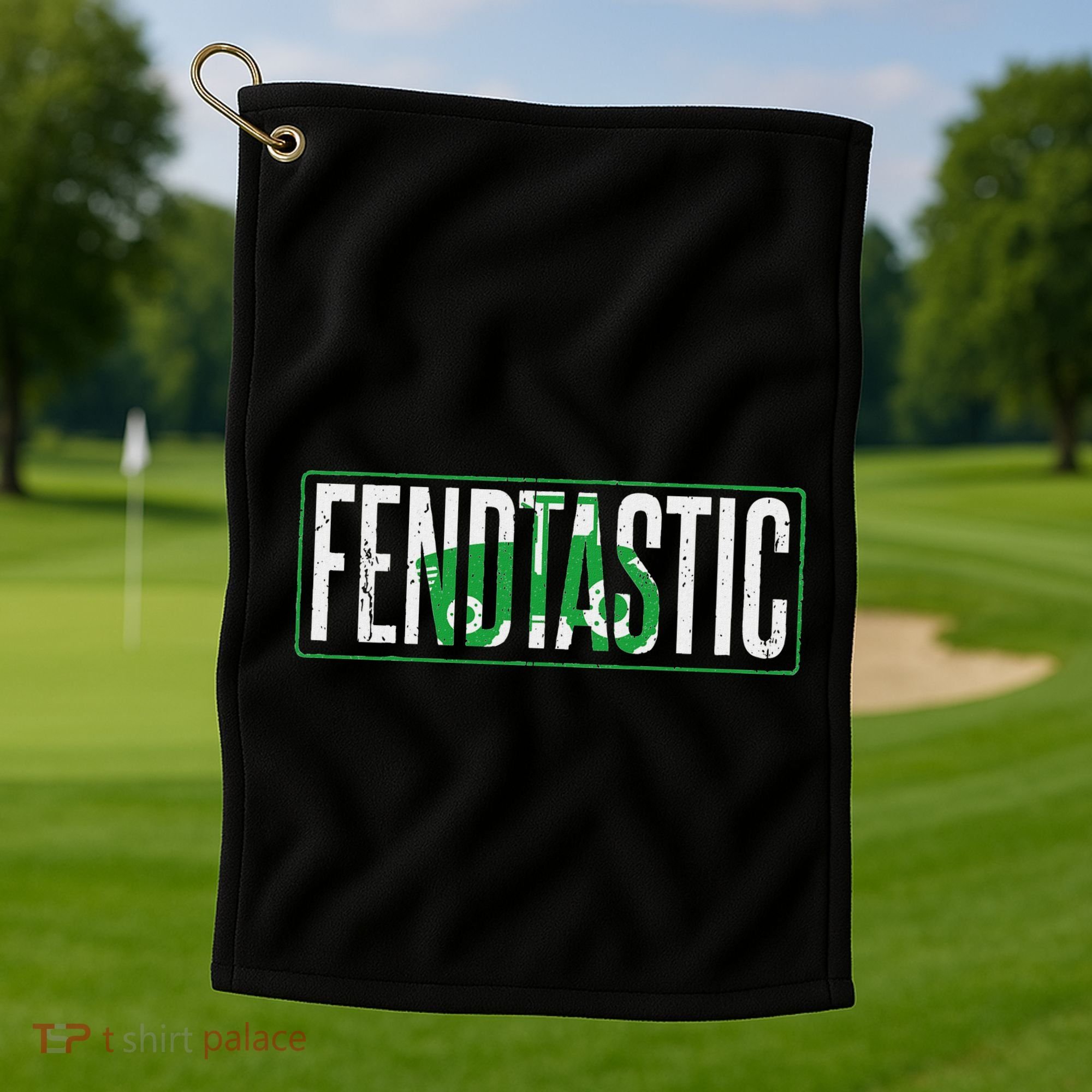 Fendtastic Tractor Saying For Farmers And Farmers Golf Towel