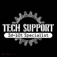 Funny Tech Support Id10t Computer Idiot Joke Hoodie thumb 7