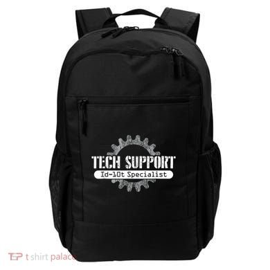 Funny Tech Support Id10t Computer Idiot Joke Backpack