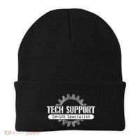 Funny Tech Support Id10t Computer Idiot Joke Beanie thumb 0