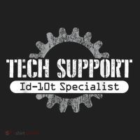Funny Tech Support Id10t Computer Idiot Joke Beanie thumb 2
