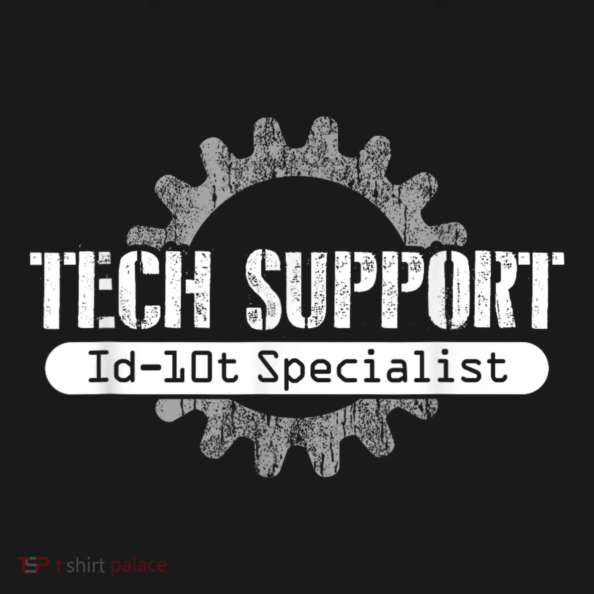 Funny Tech Support Id10t Computer Idiot Joke Polo