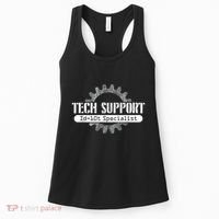 Funny Tech Support Id10t Computer Idiot Joke Women's Tank Top thumb 0