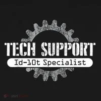 Funny Tech Support Id10t Computer Idiot Joke Baby Bodysuit thumb 2