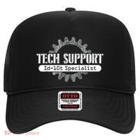 Funny Tech Support Id10t Computer Idiot Joke Hat thumb 0