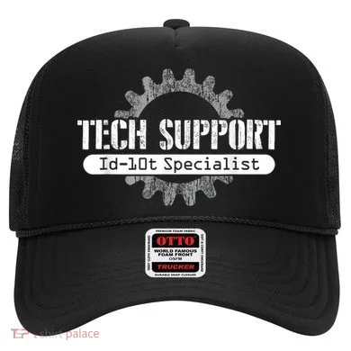 Funny Tech Support Id10t Computer Idiot Joke Hat