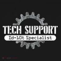 Funny Tech Support Id10t Computer Idiot Joke Tank Top thumb 6