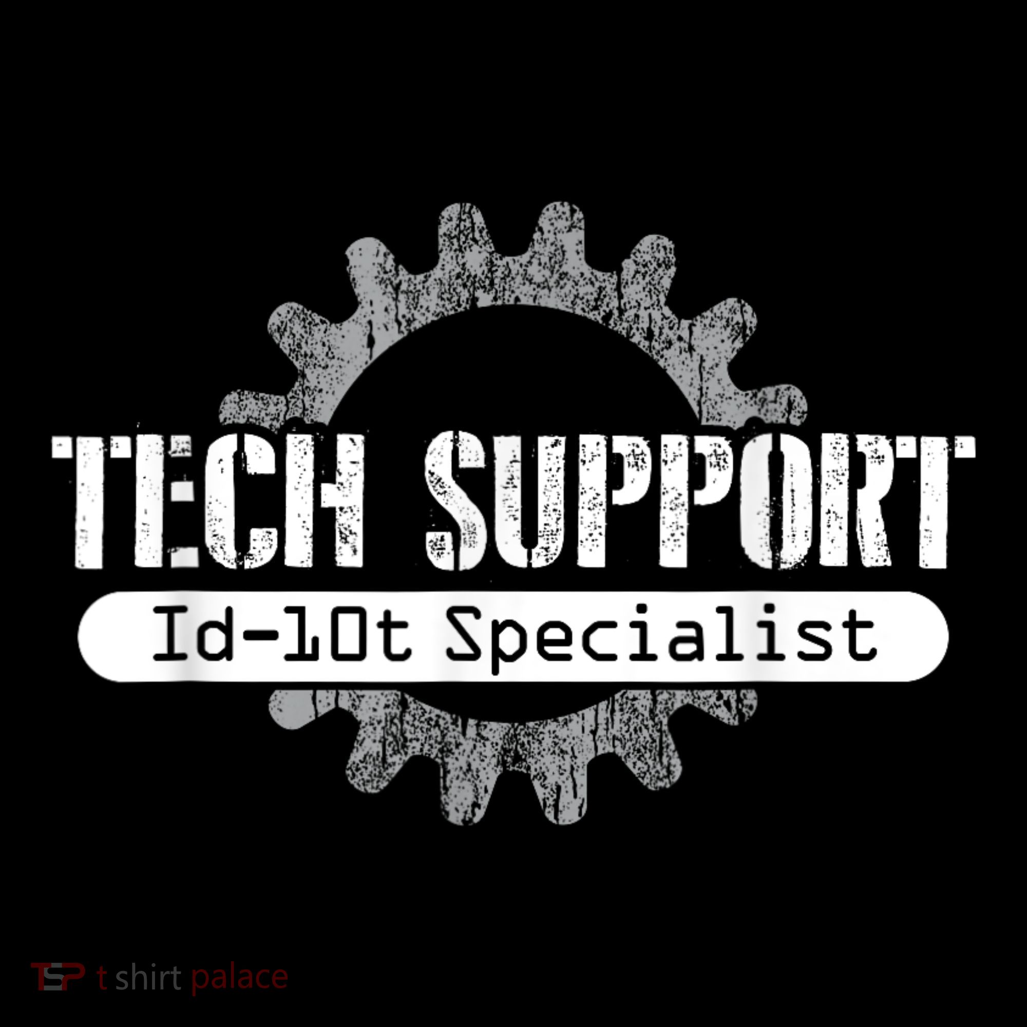 Funny Tech Support Id10t Computer Idiot Joke Kids Long Sleeve Shirt