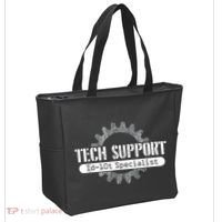 Funny Tech Support Id10t Computer Idiot Joke Tote Bag thumb 2