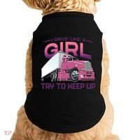 Funny Trucker Semi Big Rig Truck Drivers Cool Gift Doggie Tank thumb 0