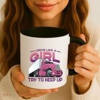 Funny Trucker Semi Big Rig Truck Drivers Cool Gift Coffee Mug thumb 3
