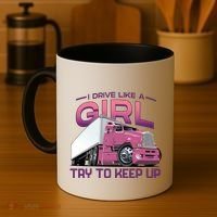 Funny Trucker Semi Big Rig Truck Drivers Cool Gift Coffee Mug thumb 4