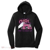 Funny Trucker Semi Big Rig Truck Drivers Cool Gift Women's Hoodie thumb 0