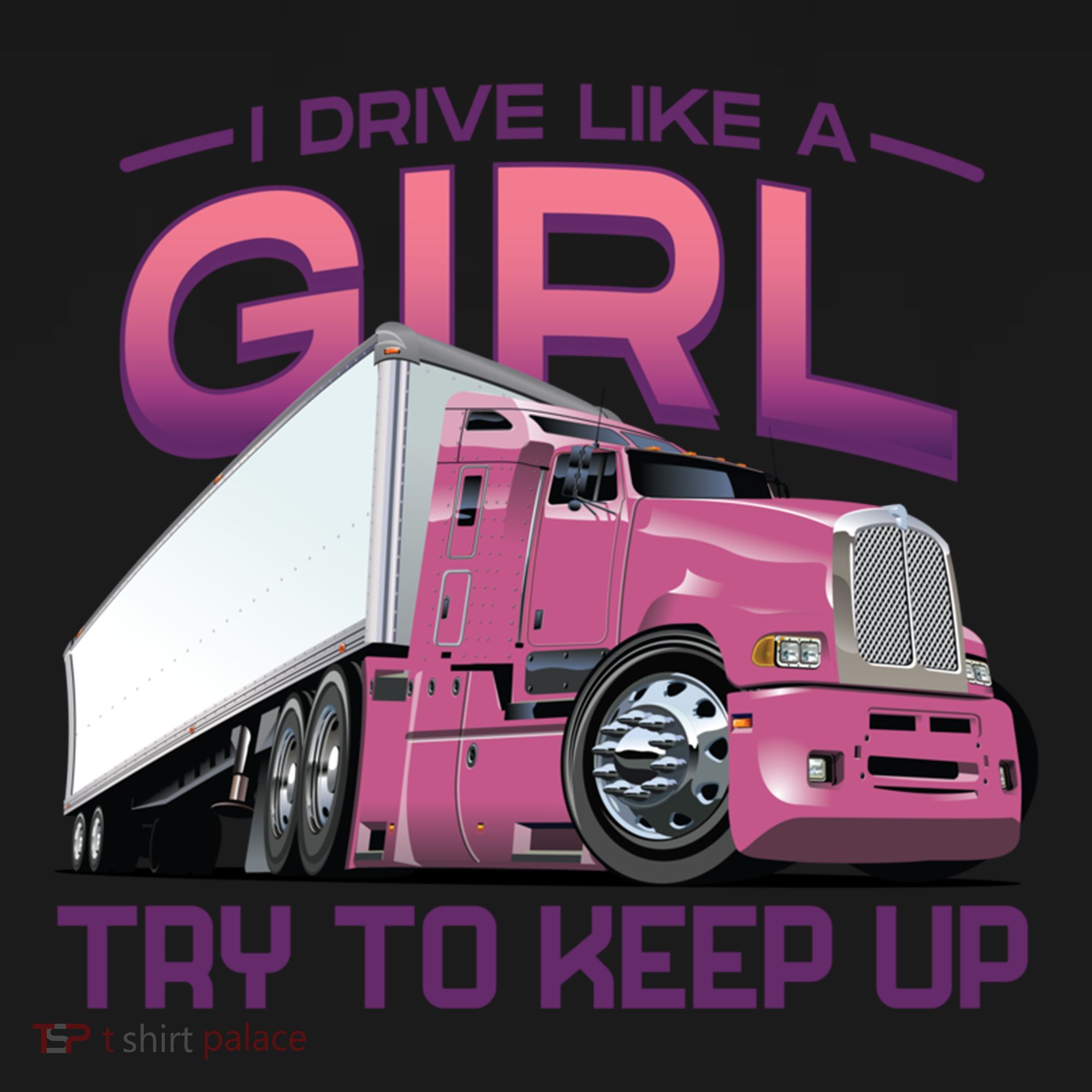 Funny Trucker Semi Big Rig Truck Drivers Cool Gift Women's Hoodie