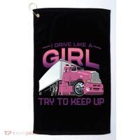 Funny Trucker Semi Big Rig Truck Drivers Cool Gift Golf Towel thumb 0
