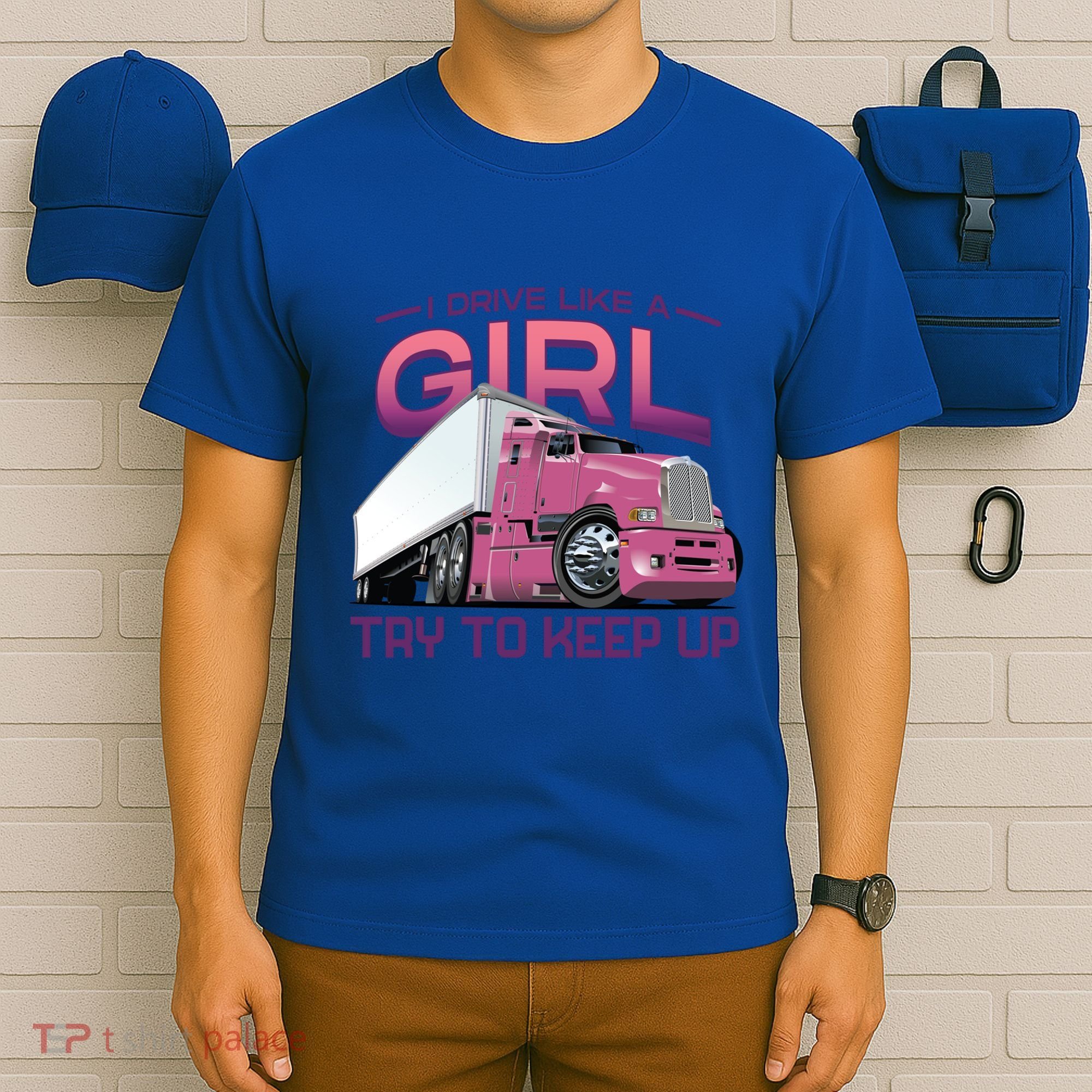 Funny Trucker Semi Big Rig Truck Drivers Cool Gift T-Shirt