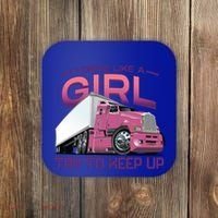 Funny Trucker Semi Big Rig Truck Drivers Cool Gift Coaster thumb 0
