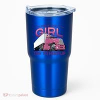 Funny Trucker Semi Big Rig Truck Drivers Cool Gift Tumbler thumb 0