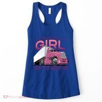 Funny Trucker Semi Big Rig Truck Drivers Cool Gift Women's Tank Top thumb 0