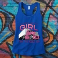 Funny Trucker Semi Big Rig Truck Drivers Cool Gift Women's Tank Top thumb 3